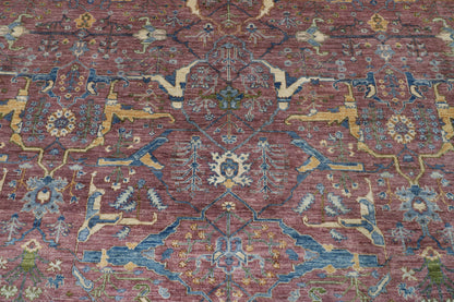 368 x 456 cm | Large Bidjar Design Hand Knotted Wool Afghan Carpet