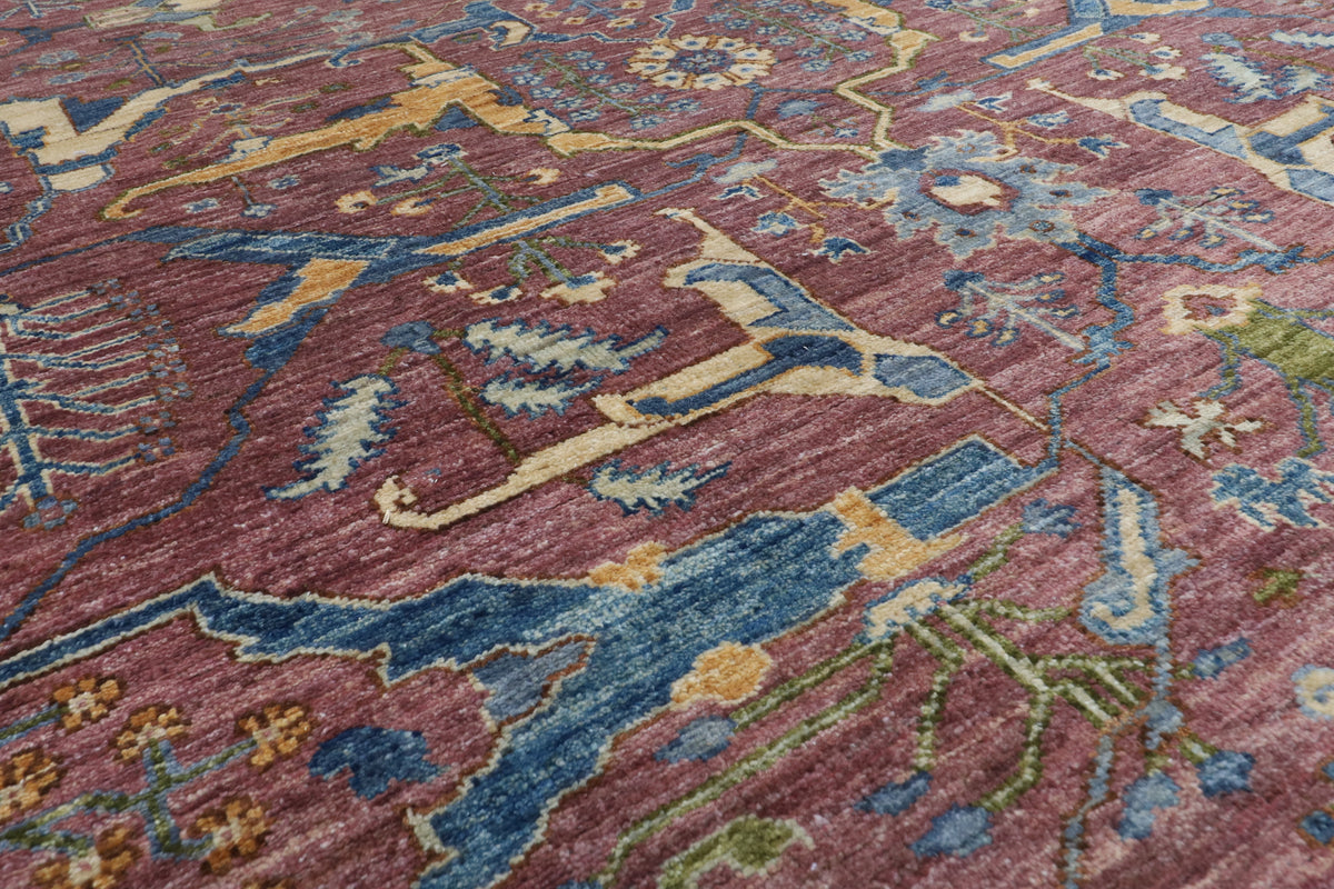 368 x 456 cm | Large Bidjar Design Hand Knotted Wool Afghan Carpet