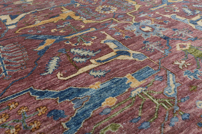368 x 456 cm | Large Bidjar Design Hand Knotted Wool Afghan Carpet