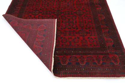 206 x 290 cm | Red Khal Mohammadi Afghan Tribal Hand Knotted Veg Dye Wool Carpet