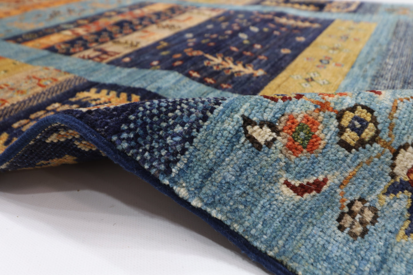 87 x 302 cm | Hallway Tribal gabbeh Rug Afghan Hand Knotted Veg dye Wool carpet
