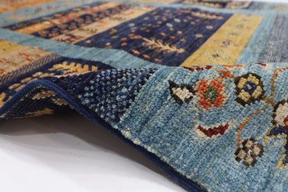 87 x 302 cm | Hallway Tribal gabbeh Rug Afghan Hand Knotted Veg dye Wool carpet