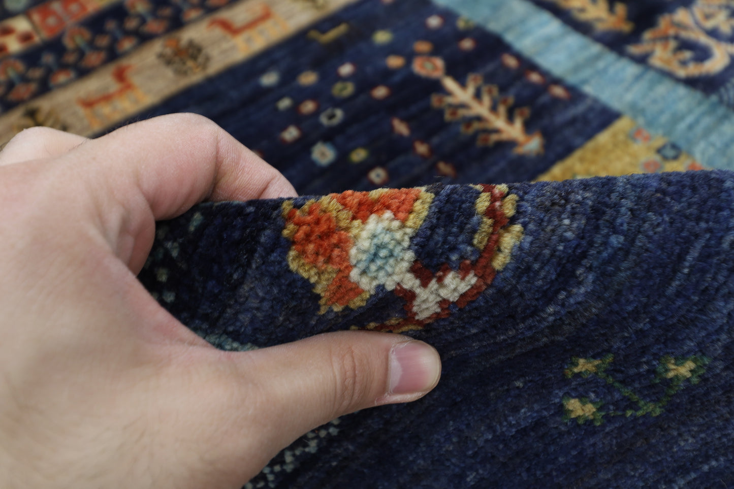 87 x 302 cm | Hallway Tribal gabbeh Rug Afghan Hand Knotted Veg dye Wool carpet