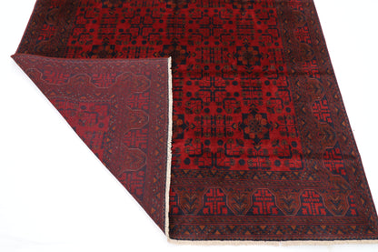 196 x 296 cm | Red Khal Mohammadi Afghan Tribal Hand Knotted Wool Carpet