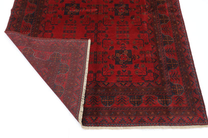 155 x 200 cm | Red Khal Mohammadi Afghan Tribal Hand Knotted Wool Carpet