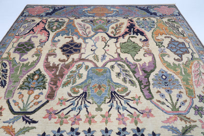 277 x 360 cm | Kowros Design Hand Knotted Wool Afghan Carpet