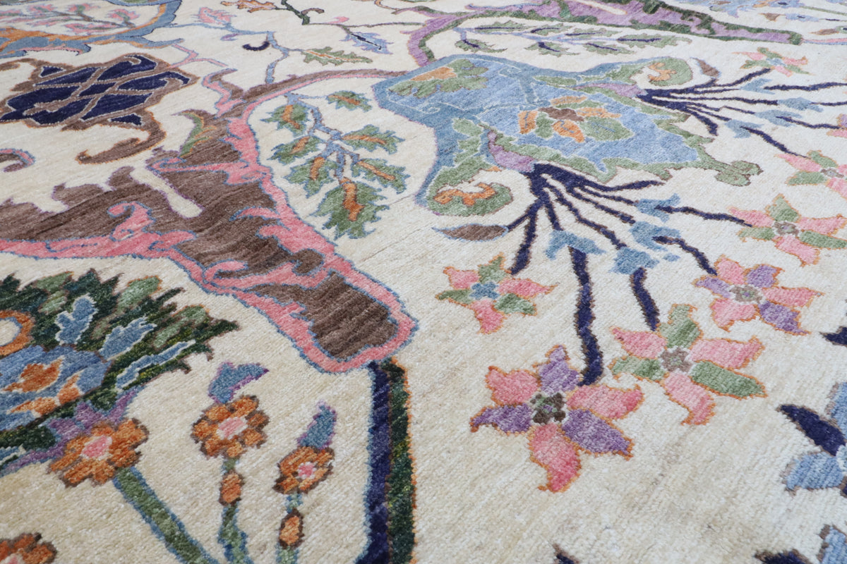 277 x 360 cm | Kowros Design Hand Knotted Wool Afghan Carpet