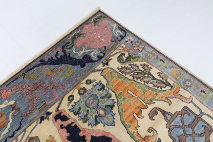 277 x 360 cm | Kowros Design Hand Knotted Wool Afghan Carpet