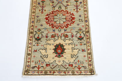 61 x 176 cm | Hallway bidjar Gray Rug Afghan Hand Knotted Veg dye Wool carpet