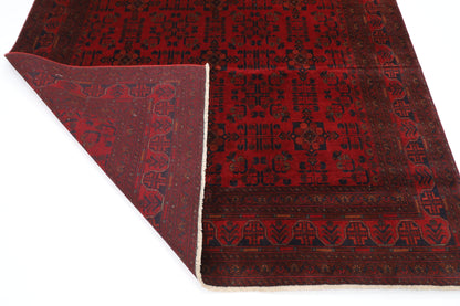 203 x 290 cm | Red Khal Mohammadi Afghan Tribal Hand Knotted Wool Carpet