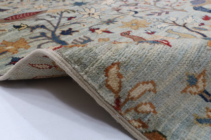 200 x 300 cm | Birds Design Hand Knotted Wool Afghan Carpet