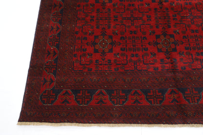 203 x 298 cm | Red Khal Mohammadi Afghan Tribal Hand Knotted Wool Carpet