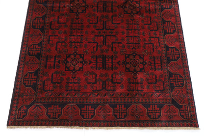 127 x 193 cm | Red Khal Mohammadi Afghan Tribal Hand Knotted Wool Carpet