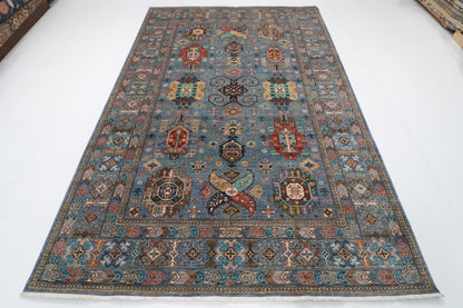 200 x 297 cm | Waziri  Design Hand Knotted Wool Afghan Carpet