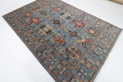 200 x 297 cm | Waziri  Design Hand Knotted Wool Afghan Carpet