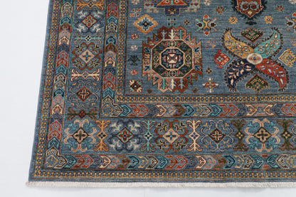 200 x 297 cm | Waziri  Design Hand Knotted Wool Afghan Carpet