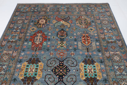 200 x 297 cm | Waziri  Design Hand Knotted Wool Afghan Carpet