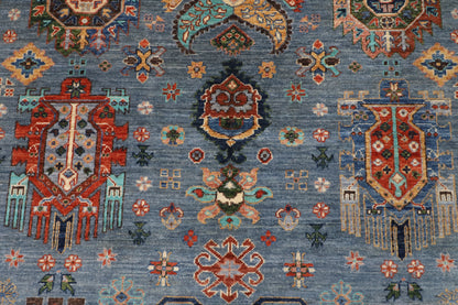 200 x 297 cm | Waziri  Design Hand Knotted Wool Afghan Carpet