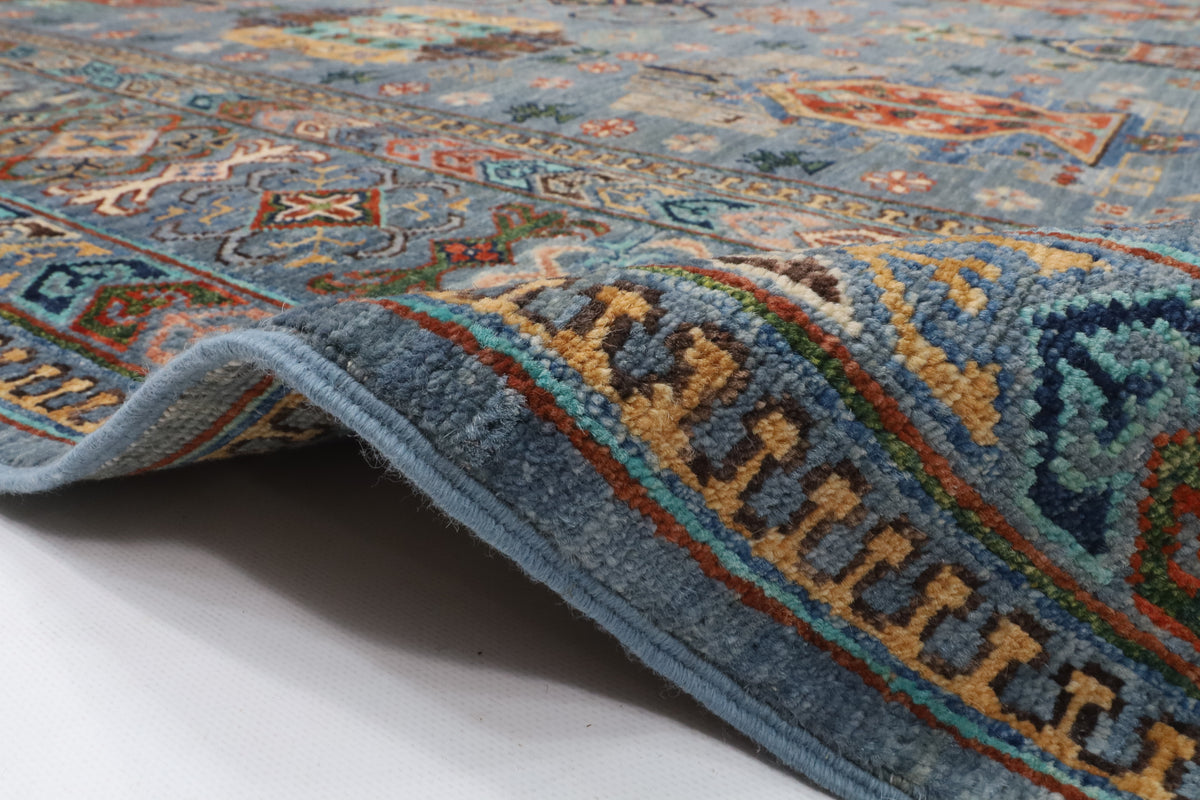 200 x 297 cm | Waziri  Design Hand Knotted Wool Afghan Carpet