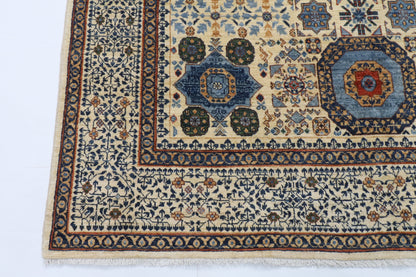 200 x 294 cm | Mamluk Design Hand Knotted Wool Afghan Carpet