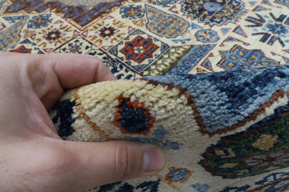 200 x 294 cm | Mamluk Design Hand Knotted Wool Afghan Carpet