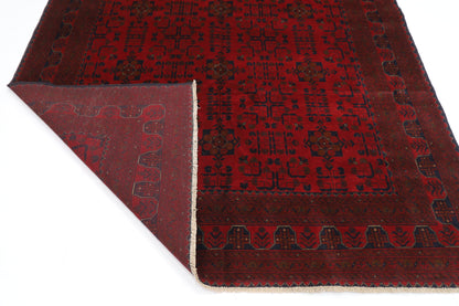 205 x 295 cm | Red Khal Mohammadi Afghan Tribal Hand Knotted Wool Carpet