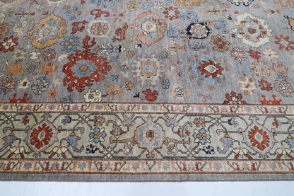 315 x 422 cm | Bidjar Gray Large Area Rug Afghan Hand Knotted Veg Dye Wool carpet