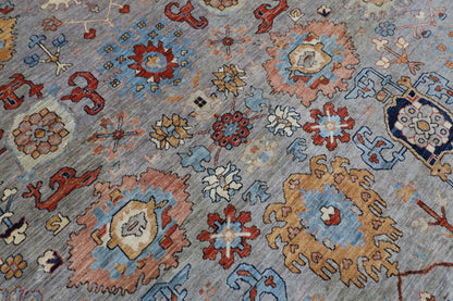 315 x 422 cm | Bidjar Gray Large Area Rug Afghan Hand Knotted Veg Dye Wool carpet