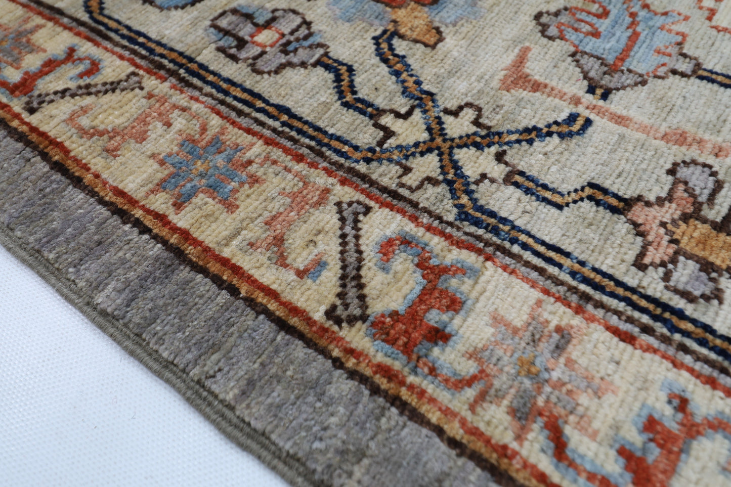 315 x 422 cm | Bidjar Gray Large Area Rug Afghan Hand Knotted Veg Dye Wool carpet