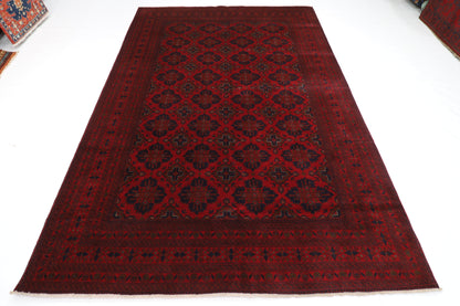 200 x 294 cm | Red Khal Mohammadi Afghan Tribal Hand Knotted Wool Carpet