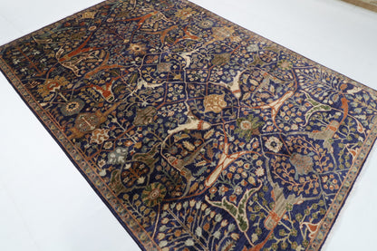 200 x 294 cm | Bidjar Blue Hand Knotted Wool Afghan Carpet