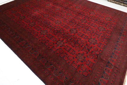 300 x 390 cm | Red Khal Mohammadi Afghan Tribal Hand Knotted Wool Carpet