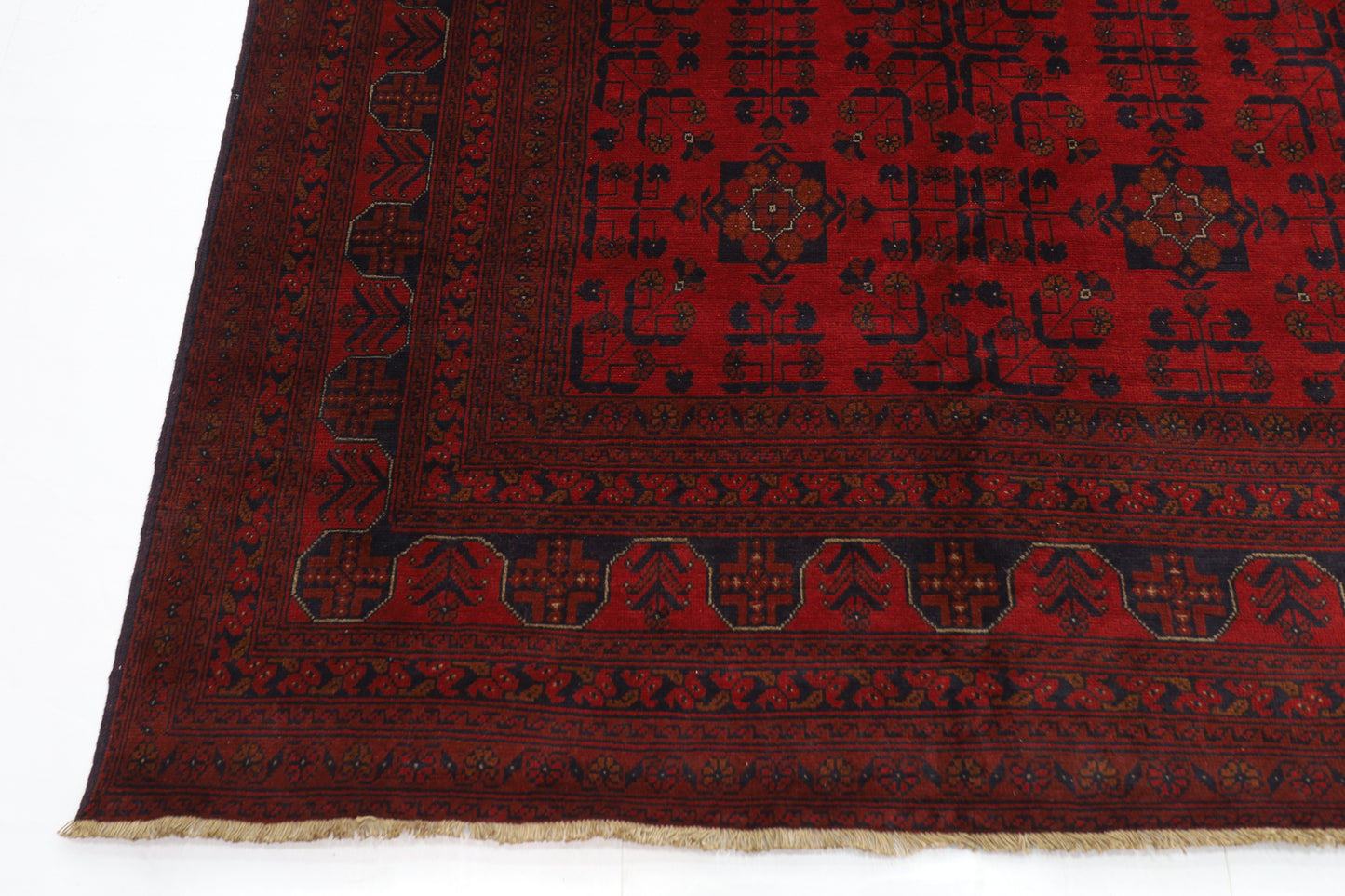 300 x 390 cm | Red Khal Mohammadi Afghan Tribal Hand Knotted Wool Carpet