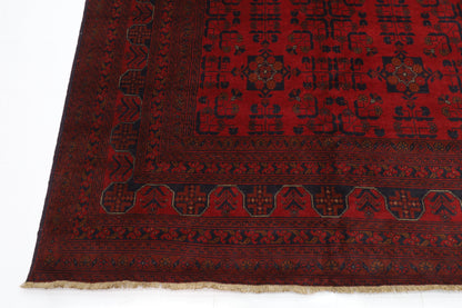300 x 390 cm | Red Khal Mohammadi Afghan Tribal Hand Knotted Wool Carpet