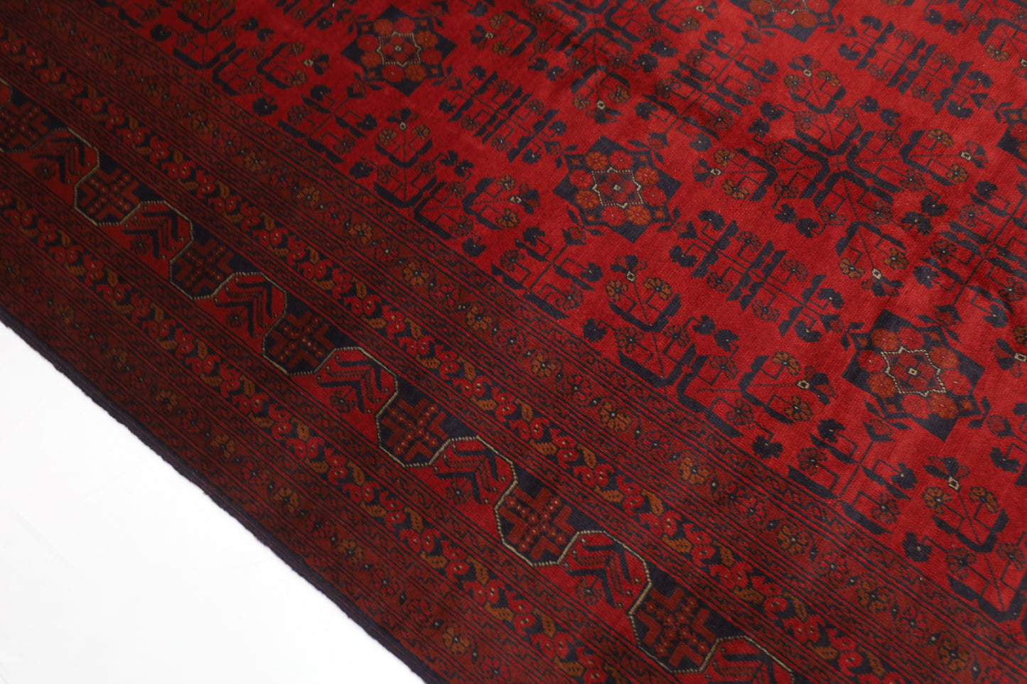 300 x 390 cm | Red Khal Mohammadi Afghan Tribal Hand Knotted Wool Carpet