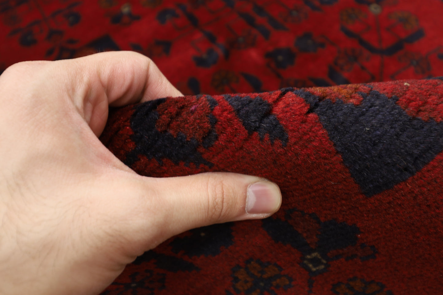 300 x 390 cm | Red Khal Mohammadi Afghan Tribal Hand Knotted Wool Carpet
