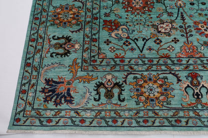 317 x 418 cm | Floral Tribal Area Rug Afghan Hand Knotted veg Dye Wool carpet