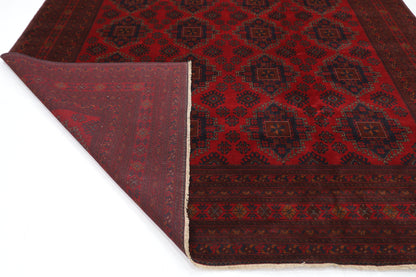 302 x 386 cm | Red Khal Mohammadi Afghan Tribal Hand Knotted Wool Carpet