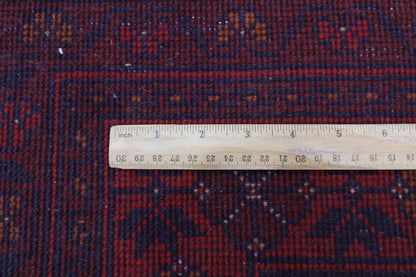 302 x 386 cm | Red Khal Mohammadi Afghan Tribal Hand Knotted Wool Carpet