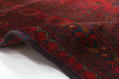 252 x 362 cm | Red Khal Mohammadi Afghan Tribal Hand Knotted Wool Carpet