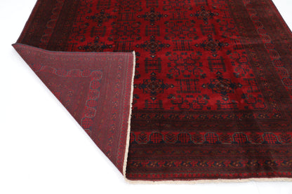 252 x 362 cm | Red Khal Mohammadi Afghan Tribal Hand Knotted Wool Carpet