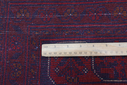 252 x 362 cm | Red Khal Mohammadi Afghan Tribal Hand Knotted Wool Carpet