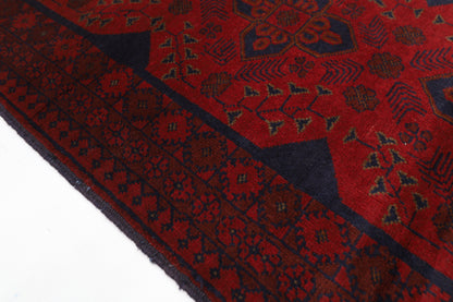 80 x 122 cm | Red Khal Mohammadi Afghan Tribal Hand Knotted Wool Carpet