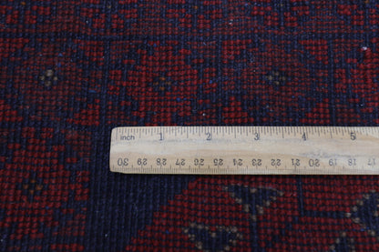 80 x 122 cm | Red Khal Mohammadi Afghan Tribal Hand Knotted Wool Carpet