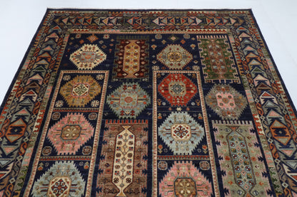 245 × 301 سم | سجادة أفغانية بتصميم كايروس منسوجة يدوياً من صوف مصبوغ طبيعياً