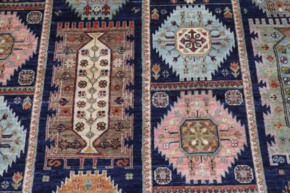 245 × 301 سم | سجادة أفغانية بتصميم كايروس منسوجة يدوياً من صوف مصبوغ طبيعياً