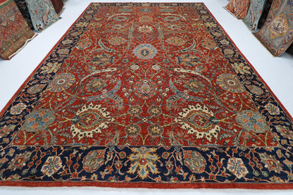 301 x 434 cm | Bidjar red Area Rug Afghan Hand Knotted veg Dye Wool carpet