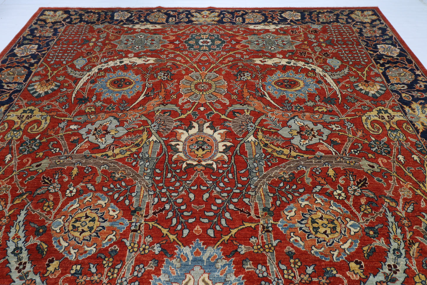301 x 434 cm | Bidjar red Area Rug Afghan Hand Knotted veg Dye Wool carpet