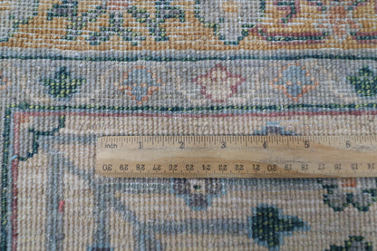 306 x 418 cm | Bidjar Floral green Area Rug Afghan Hand Knotted veg Dye Wool carpet