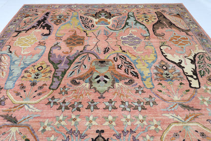 305 x 420 cm | Oriental Kawros Pink Area Rug Afghan Hand Knotted Veg Dye Wool carpet